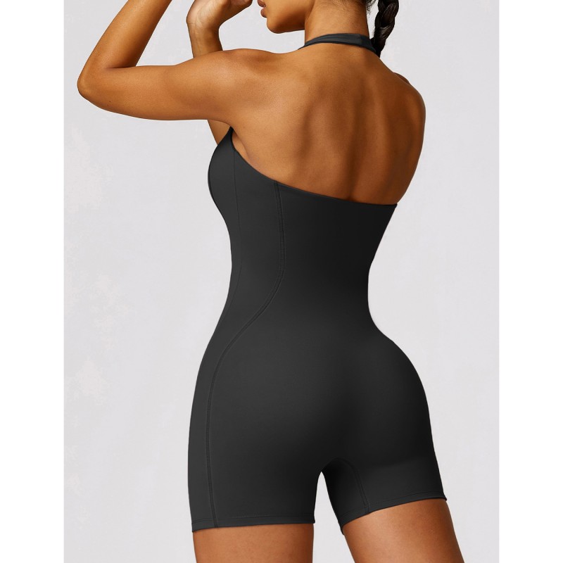 Backless Padded Yoga Jumpsuits